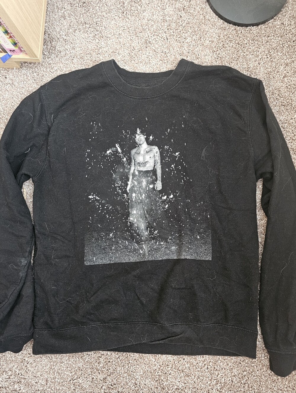 Harry Styles Black Crewneck Sweatshirt - Size M